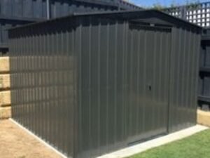 10' x 10' Globel Anthracite Grey Apex Metal Shed (3.08m x 3.09m)