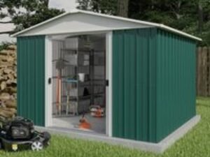 10' x 10' Yardmaster Green Metal Shed (3.03m x 2.98m)