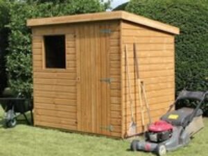 10' x 8' Traditional Standard Shiplap Pent Wooden Garden Shed (3.05m x 2.44m)