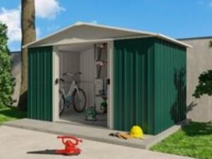 10' x 8' Yardmaster Green Metal Shed (3.03m x 2.37m)