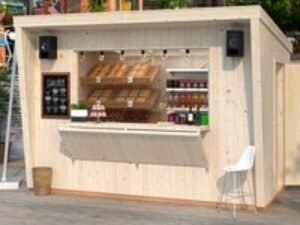 11'8 x 9'6 Palmako Kira (16mm) Premium Extra-Large Garden Bar (3.6m x 2.9m)