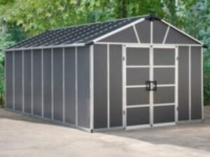 11' x 17.2' Palram Canopia Yukon Dark Grey Plastic Shed (3.32m x 5.19m)