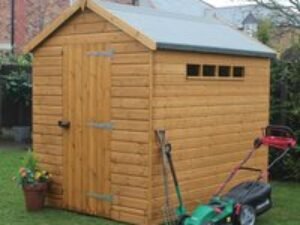 12' x 8' Traditional Shiplap Apex Security Wooden Garden Shed (3.66m x 2.44m)