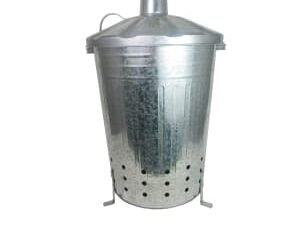 Galvanised Steel Garden Incinerator - 80L