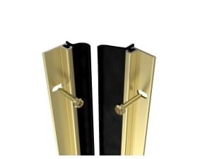 Wickes 5028mm Full Door Metal Draught Excluder - Gold