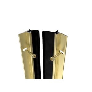 Wickes 5028mm Full Door Metal Draught Excluder - Gold