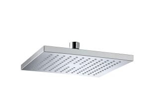 Bristan Square Wall Mounted Chrome Shower Head & Arm - 200mm