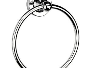 Croydex Worcester Flexi-Fix™ Bathroom Towel Ring - Chrome