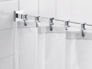 Croydex Luxury Square Shower Curtain Rail - Chrome
