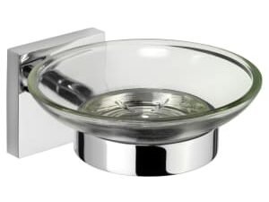 Croydex Chester Flexi-Fix™ Bathroom Soap Dish & Holder - Chrome