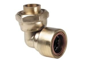 Primaflow Copper Pushfit Bent Tap Connector - 1/2inch X 15mm
