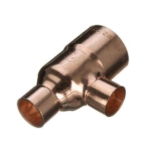 Primaflow Copper End Feed Reducing Tee – 22 X 15 X 22mm