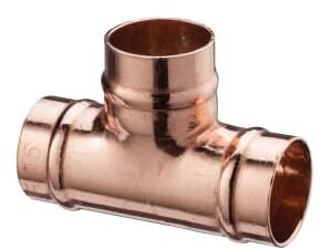 Primaflow Copper Solder Ring Equal Tee - 22mm Pack Of 2