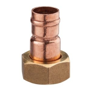 Primaflow Copper Solder Ring Straight Tap Connector – 3/4in X 22mm