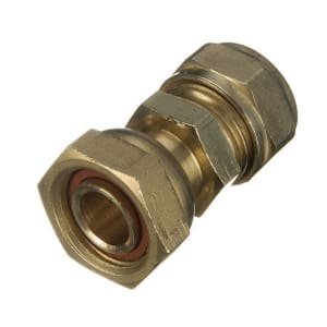 Primaflow Brass Compression Straight Tap Connector – 22mm X 3/4in
