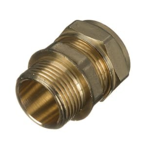 Primaflow Brass Compression Male Iron Coupler – 22mm x 3/4in