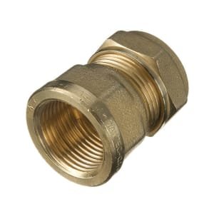 Primaflow Brass Female Iron Straight Coupling – 3/4in X 22mm