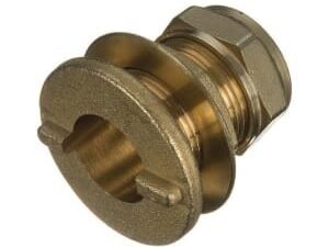 Primaflow Brass Compression Flang Tank Connector - 15mm