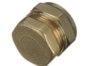 Primaflow Brass Compression Stop End Cap - 22mm Pack Of 2
