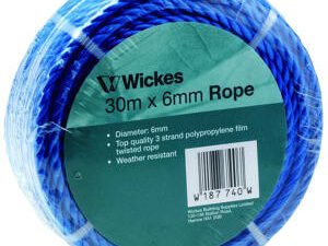 Blue Multi-Purpose Polypropylene Rope - 6mm X 30m