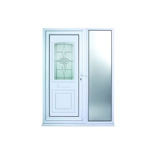 Euramax Medway 1 Sidelight  Left Hand Hung uPVC White Door – 2085 x 1520mm