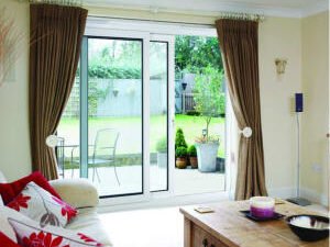 Euramax Washington uPVC White Wide Sliding Patio Door Set - 8ft