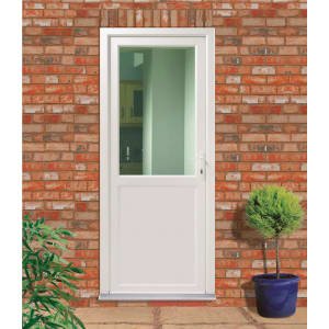 Euramax Tamar Left Hand Hung Pre-hung uPVC White Door – 2085 x 920mm
