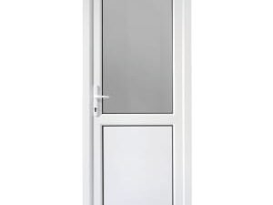 Euramax Tamar Right Hung Pre-hung uPVC White Door - 2085 x 840mm