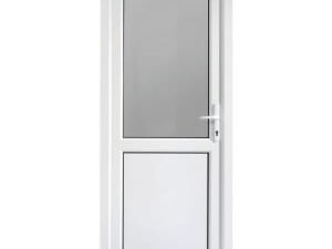 Euramax Tamar Left Hung Pre-hung uPVC White Door - 2085 x 840mm