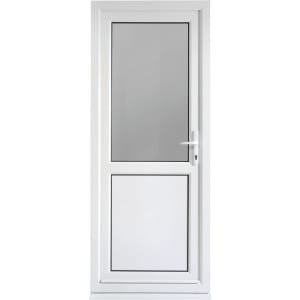 Euramax Tamar Left Hung Pre-hung uPVC White Door – 2085 x 840mm