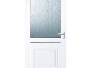 Euramax Tyne Left Hand Hung White Glazed Aluminium Door - 1981 x 762mm
