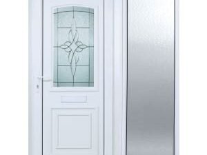 Euramax Medway 1 Sidelight Right Opening uPVC White Door - 2085 x 1520mm
