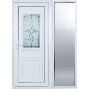 Euramax Medway 1 Sidelight Right Opening uPVC White Door – 2085 x 1520mm