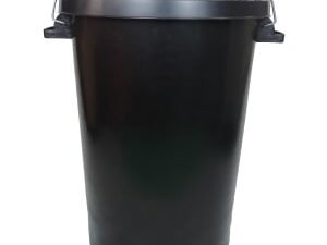 Heavy Duty Black Dustbin - 90L