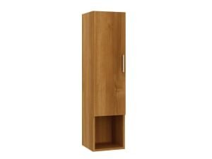 Wickes Talana Walnut Tall Wall- Hung Unit with Three Quarter Door - 300mm