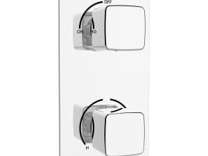 Bristan Cobalt Recessed Thermostatic Single Outletl Shower Valve - Chrome