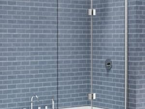 Nexa By Merlyn 8mm 2 Panel Square Hinged Right Hand Bath Screen - 1500 x 900mm