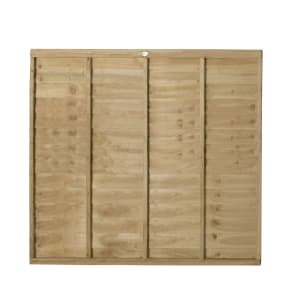 Forest Garden Pressure Treated Overlap Fence Panel – 6 x 5ft