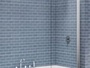 Nexa By Merlyn 6mm Single Square Adjustable Bath Screen - 1500 x 800mm