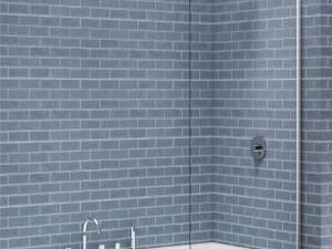 Nexa By Merlyn 6mm Square Fixed Panel Bath Screen - 1500 x 800mm