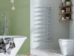 Wickes Mayfair Chrome Towel Radiator - 1245 x 500mm