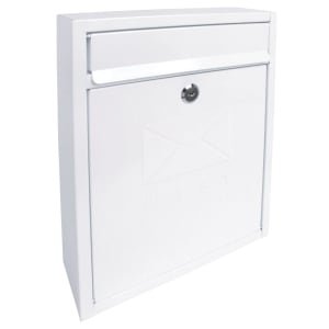 Sterling Compact Post Box – White