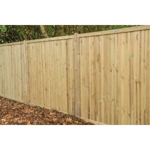 Forest Garden Pressure Treated Acoustic Fence Panel - 1830 x 1800mm - 6 x 6ft - Pack of 4