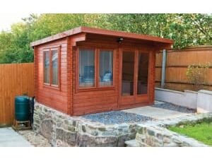 Shire Danbury 12 x 10ft Double Door Garden Home Office Cabin