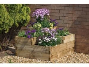 Forest Garden Caledonian Tiered Raised Bed - 560mm x 900mm