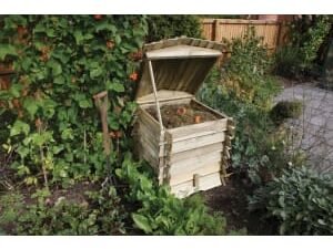 Rowlinson 2 x 2ft Beehive Timber Garden Compost Bin