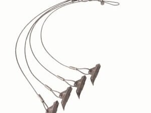 Shelterlogic Easy Hook Anchor Steel Cable Clamps - Pack of 4