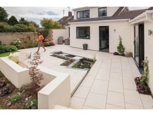 Marshalls Symphony Smooth Barley 595 x 595 x 20mm Porcelain Paving Slab - Pack of 64