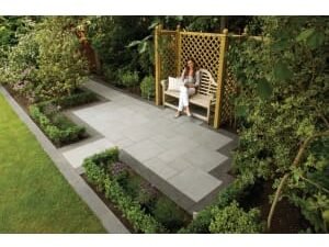 Marshalls Granite Eclipse Textured Dark Paving Slab 297 x 600 x 25 mm - 17.82m2 pack