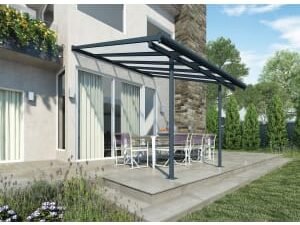 Palram - Canopia Sierra Polycarbonate Patio Cover Grey - 6190 x 2950 mm